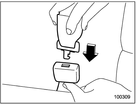 Ceinture de sécurité arrière centrale sur les modèles à 5 portières