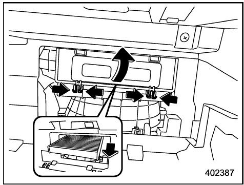 Remplacement d’un filtre à air d’habitacle