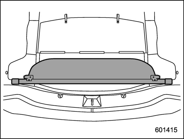 Rangement du rideau de couverture de l’espace de rangement