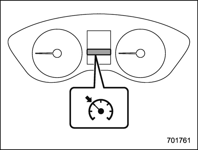 Témoin indicateur de régulateur de vitesse