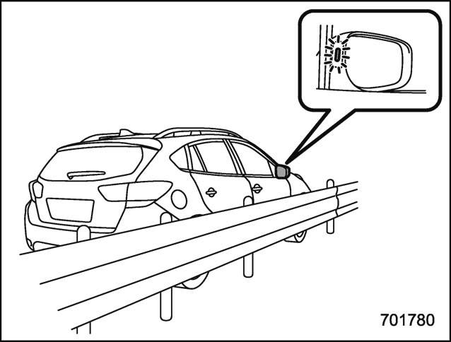 Conseils de sécurité relatifs au témoin indicateur/avertissement sonore d’approche BSD/RCTA